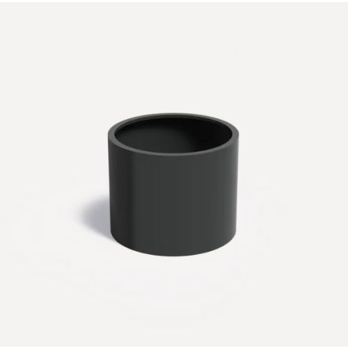 Gepoedercoat Aluminium Zwart Plantenbak Rond diamter 100cm, hoogte 80cm