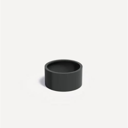 Gepoedercoat Aluminium Zwart Plantenbak Rond diameter 80cm, hoogte 40cm