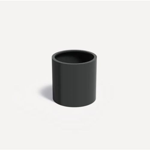 Gepoedercoat Aluminium Zwart Plantenbak Rond diamter 80cm, hoogte 80cm