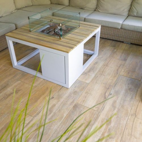 Keramische Tuintegel Houtlook Licht Eiken 40x120x3cm