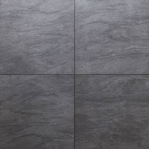 Keramische tuintegel Trentino Nero Tre 60x60x3cm