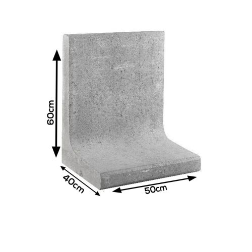 L-element Grijs 50x40x60cm