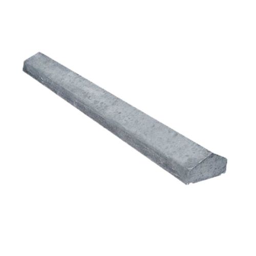 Muurafdekplaat met punt Beton Grijs 15x100x5cm