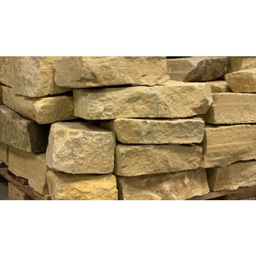 Natuursteen Muurblok Bourgogne Geel Broodjes natuurlijk verband