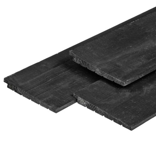 Zweeds Rabat Douglas Zwart gespoten ongedroogd 1.1/2.7x19.5x400cm