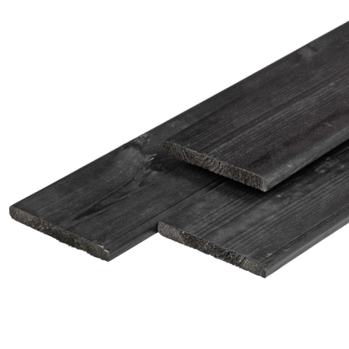 Vuren Midden Europees Zwart gespoten Gedroogd en Tuinplank Vuren Midden Gedroogd en Geschaafd 1.6x14