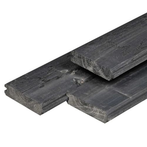 Vuren zwart geïmpregneerd Blokhutprofiel 2.8x12.1x180cm