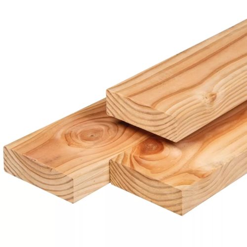 Ligger Douglas Gedroogd en Geschaafd Ronde hoek 4,5x14,5x400cm