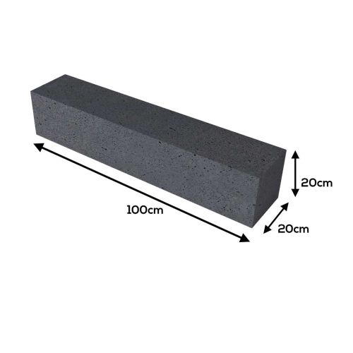 Oud Hollands Stapelelement Antraciet 100x20x20cm