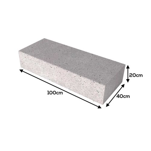 Oud Hollandse Traptrede Grijs 100x40x20cm