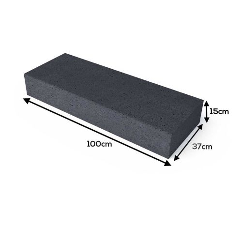 Oud Hollandse Traptrede Antraciet 100x37x15cm