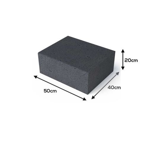 Oud Hollandse Halve Traptrede Antraciet 50x40x20cm