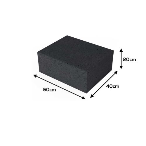 Oud Hollandse Halve Traptrede Carbon 50x40x20cm