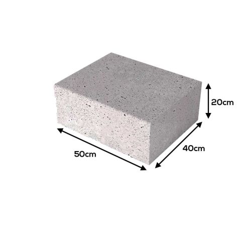 Oud Hollandse Halve Traptrede Grijs 50x40x20cm