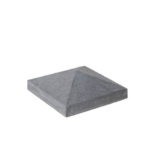 Paalmuts met punt Beton Antraciet 100x100x5