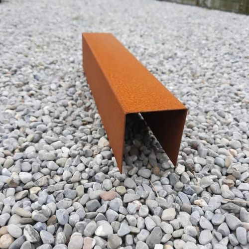 Randbescherming Cortenstaal Top voor opsluitbanden 200x6x5,5cm