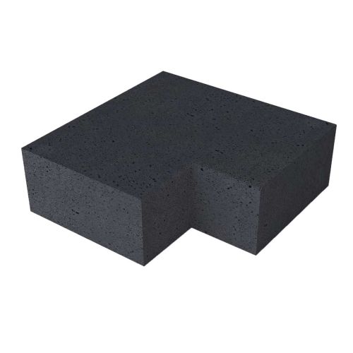 Oud Hollandse TRAP HOEKSTUK 90° (40/20) Binnen Carbon 60x60cm