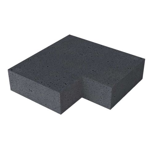 Oud Hollandse TRAP HOEKSTUK 90° (37/15) Binnen Antraciet 60x60cm