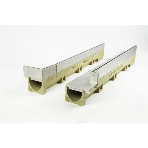 ACO Slotline RVS Hoekstuk 6,5cm Inwendig