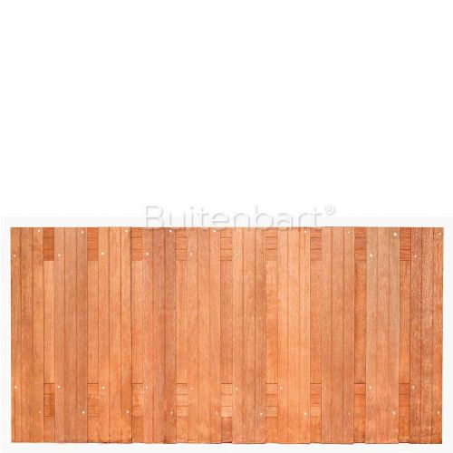 Topline schuttingscherm 180x90cm, Hardhout, Onbehandeld, 14mm
