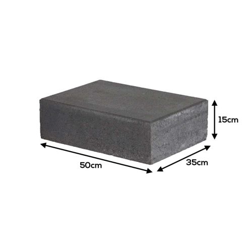 Traptrede Antraciet 50x35x15cm