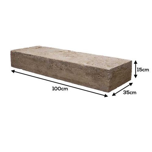 Traptrede Travertin Antique 100x35x15cm