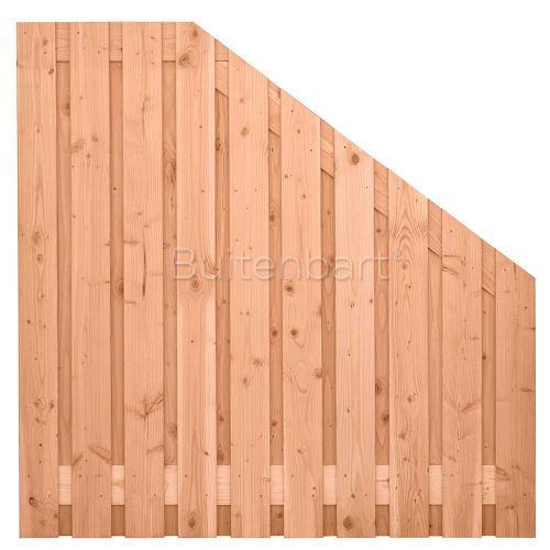 Trendline Schuttingscherm AFLOPEND 180x180/89,5cm, Douglas Geschaafd, 16mm