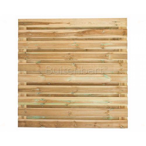 Trendline Schuttingscherm HORIZONTAAL 180x180cm, Grenen Groen Geimpregneerd, 16mm