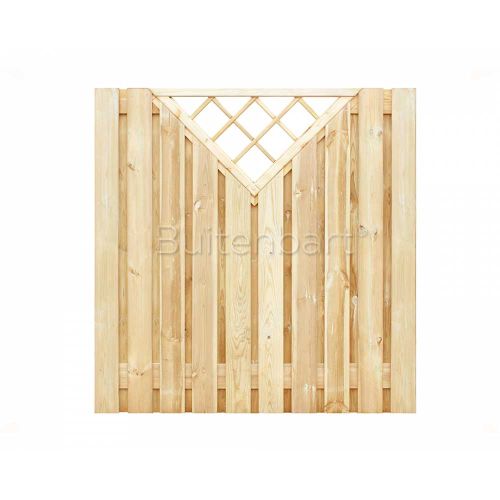 Trendline Trellischerm V-TRELLIS 180x180cm, Grenen Groen Geimpregneerd, 16mm