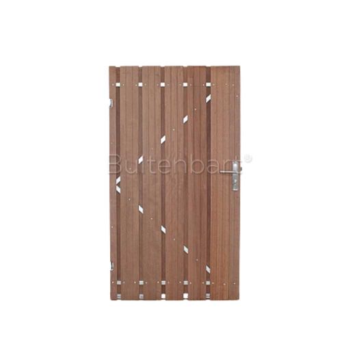 Tuinpoort Topline Hardhout Geschaafd 130x190cm Linksdraaiend