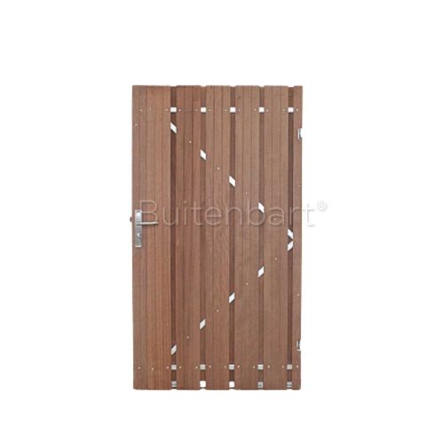 Tuinpoort Topline Hardhout Geschaafd 90x190cm Rechtsdraaiend