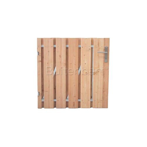 Tuinpoort Trendline Easy Douglas Geschaafd Onbehandeld Laag 110x100cm Linksdraaiend