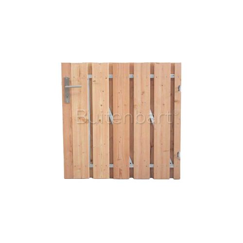 Tuinpoort Trendline Easy Douglas Geschaafd Onbehandeld Laag 150x100cm Rechtsdraaiend