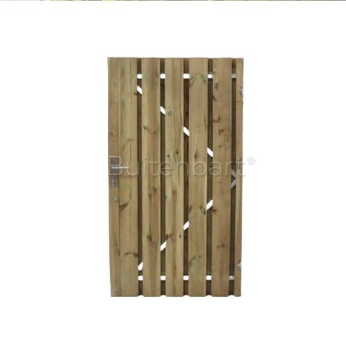 Tuinpoort Trendline Easy Grenen Groen Geïmpregneerd 110x190cm Rechtsdraaiend