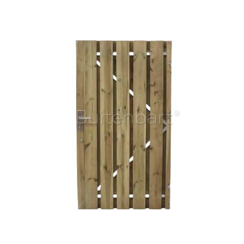 Tuinpoort Trendline Easy Grenen Groen Geïmpregneerd 140x190cm Rechtsdraaiend
