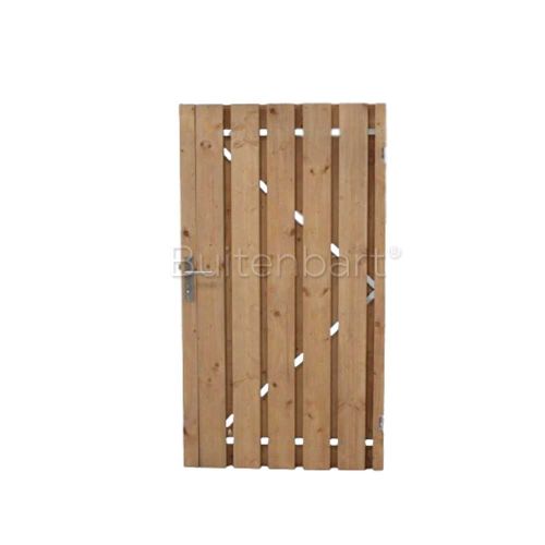 Tuinpoort Trendline Easy Grenen Rood Geïmpregneerd 150x190cm Rechtsdraaiend