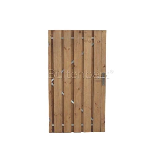 Tuinpoort Trendline Easy Grenen Rood Geïmpregneerd 90x190cm Linksdraaiend
