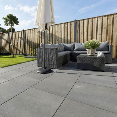 Tuintegel Hamburg 50x50x4cm Antraciet