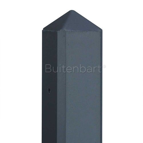 Tussenpaal antraciet gecoat met diamantkop 10x10x310cm