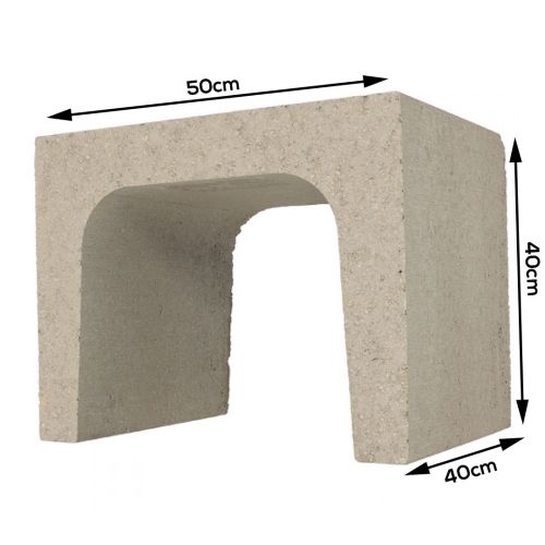 U-element Grijs 40x40x50cm