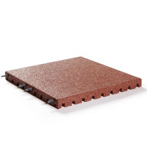 Veiligheidstegel Rubbertegel Rood 50x50x4cm