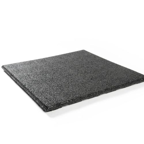 Veiligheidstegel  - Rubbertegel Zwart 50x50x2,5cm