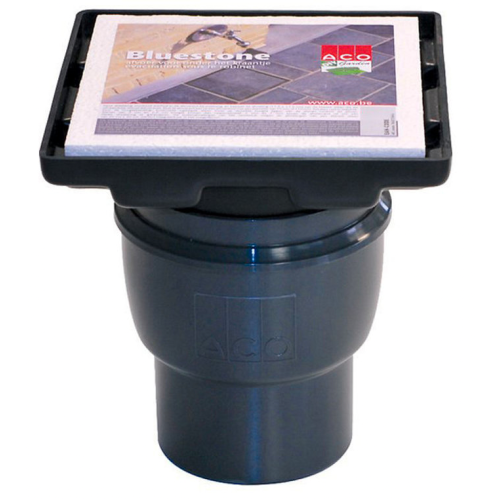 ACO BlueStone Vloerput Kunstsof Opzet + Onderuitloop