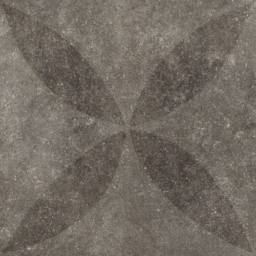vtwonen Solostone Hormigon Antracite Flower 70x70x3.2cm
