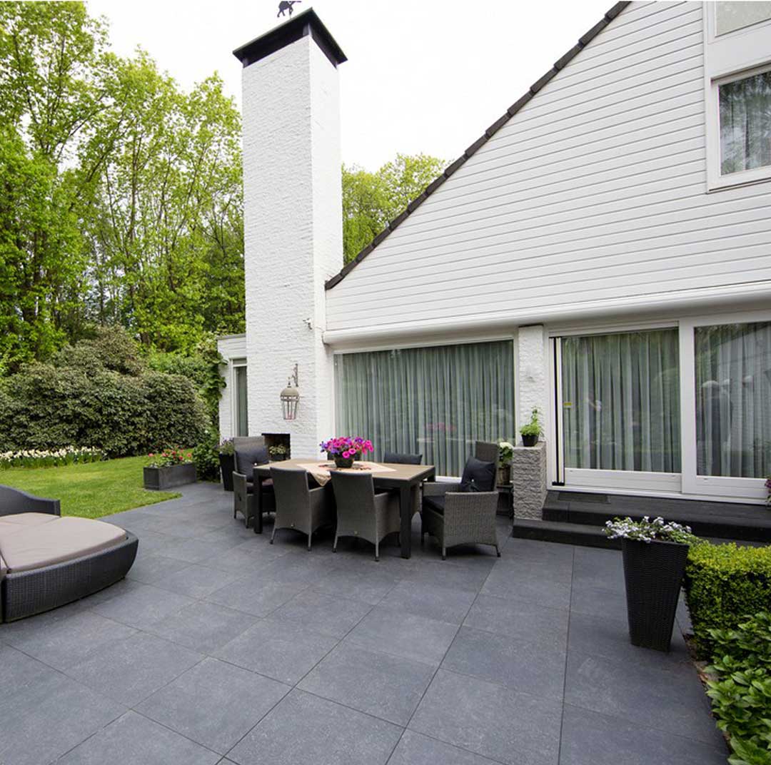 GeoCeramica Impasto Negro 80x40x4 MBI | Buitenbart.nl