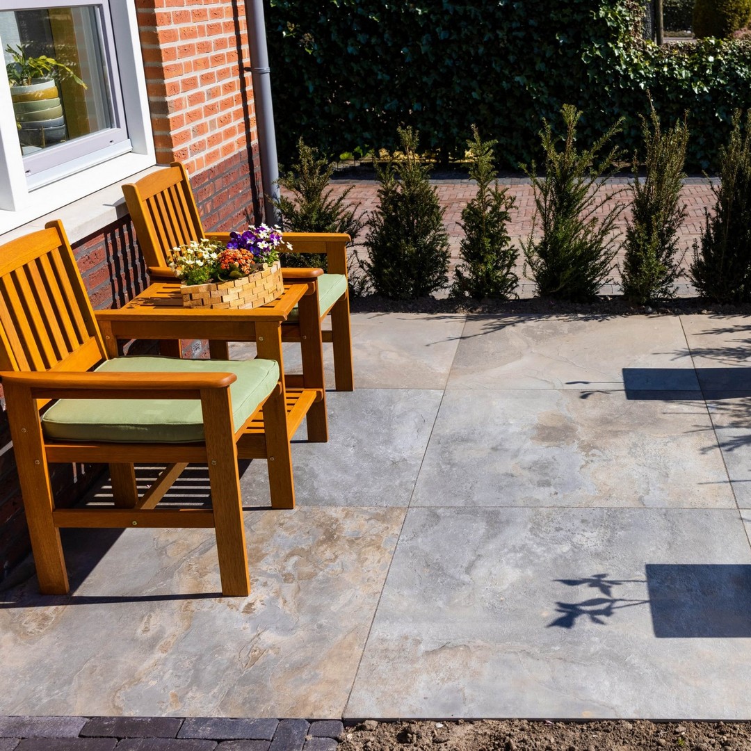 GeoCeramica Multicolor 2.0 Stone Mix Natural 60x60x4cm | Buitenbart.nl