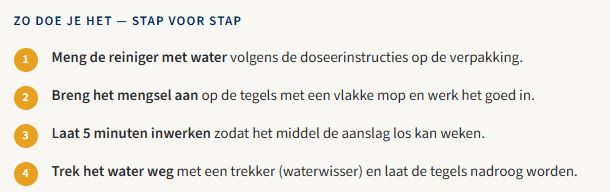 Keramische buitentegels schoonmaken met professionele reiniger